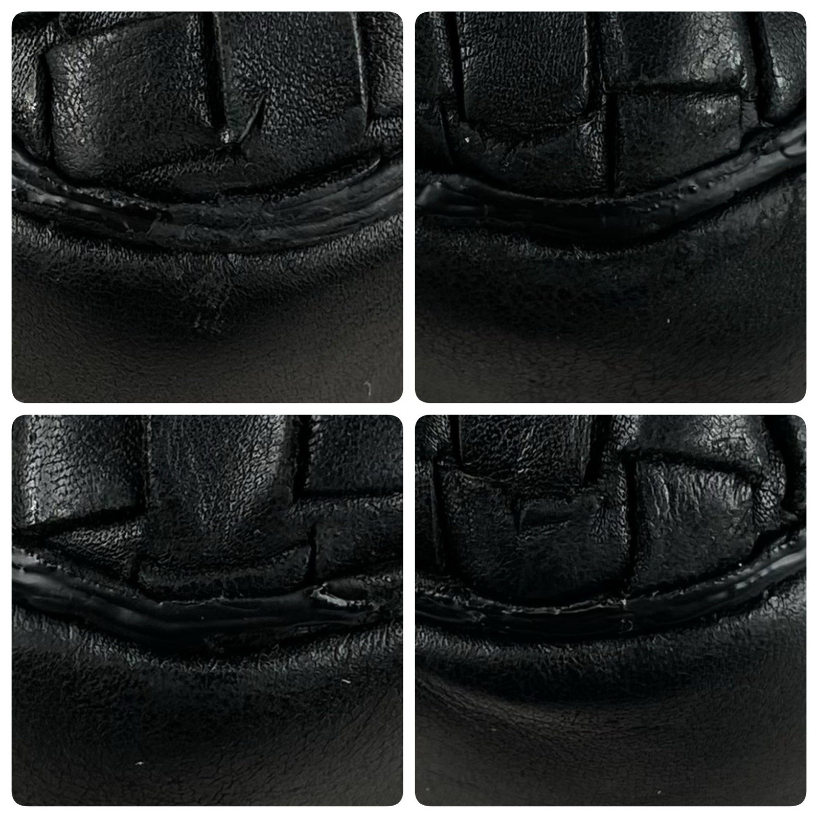Bottega Veneta Intrecciato Handbag tote Leather Black Vintage y2k UNISEX A4