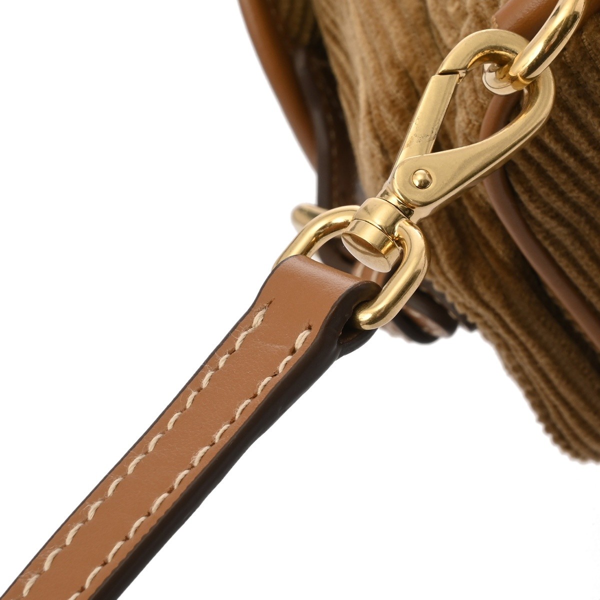 Miu Miu Backpack 5BZ043 Corduroy Brown unisex Backpack Â· Daypack