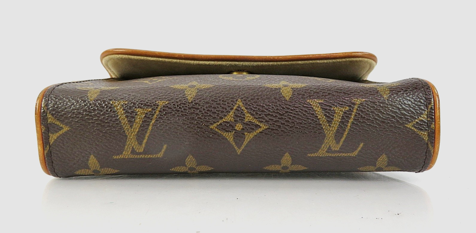 Authentic LOUIS VUITTON Florentine Monogram Waist Belt (XS) Pouch #63808