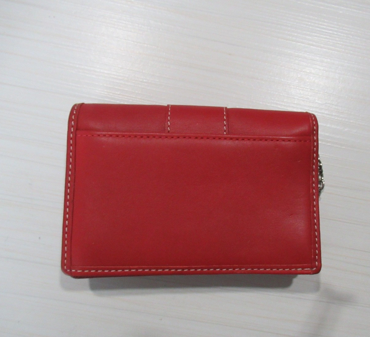 COACH RED KEY CHAIN-CARD HOLDER