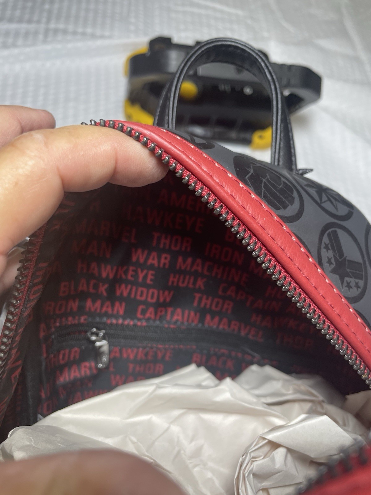 NWT Loungefly MARVEL Avengers Debossed Mini Backpack