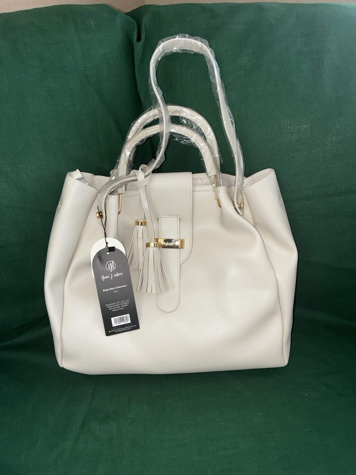 Yani J’adore Beige Bliss Collection Tote – New, w/ Tag