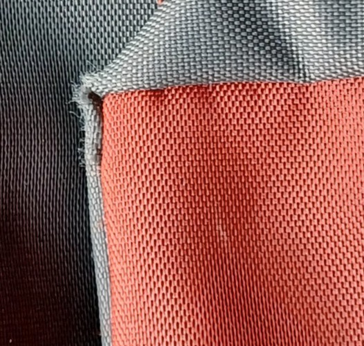 Herve Chapelier XL Travel Tote / Carry-On Bag – Gray with Rust Orange