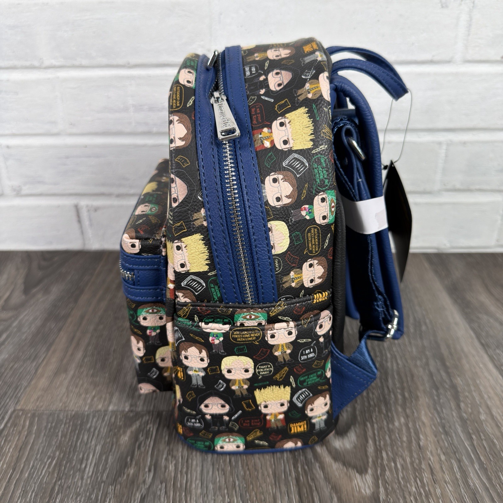 Loungefly The Office Dwight Shcrutte AOP Mini Backpack NBC Pop 2022 NWT