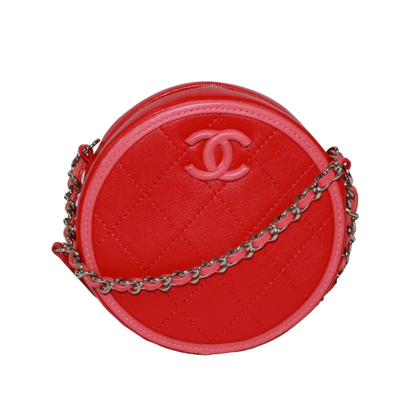 CHANEL AP0060 Round Chain Shoulder Shoulder Bag lambskin Women
