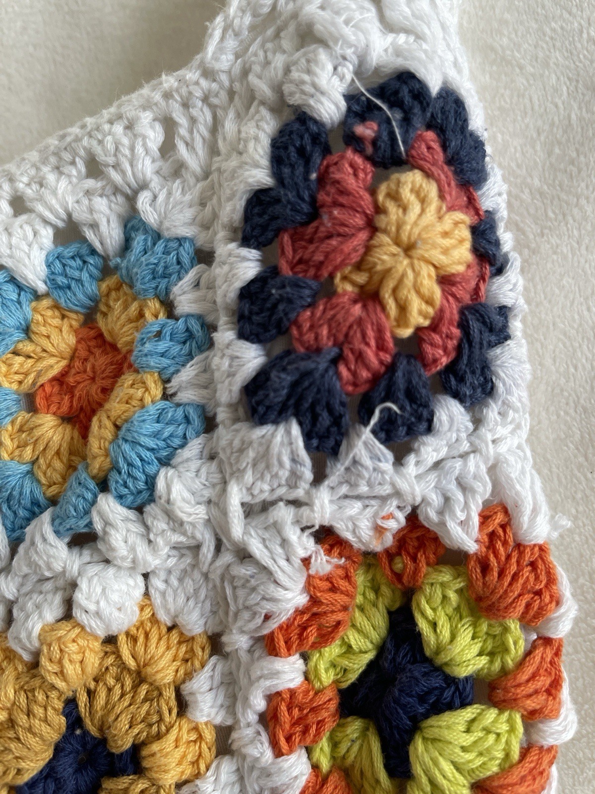 Bohemian Granny Square Sling Bag Women’s Multi Colored