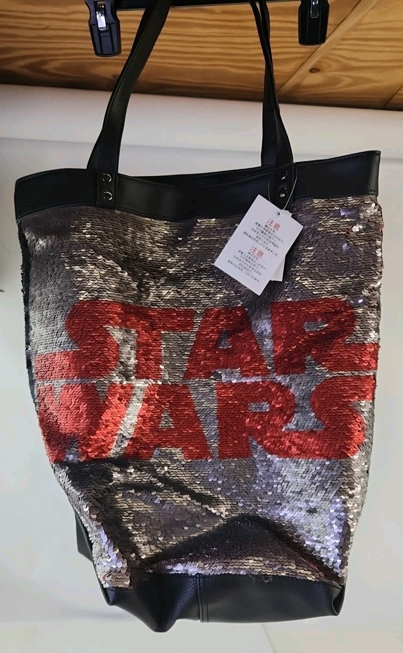 Star Wars Tote Bag Reversible Mermaid Sequin Lined Disney Parks Collectible NWT