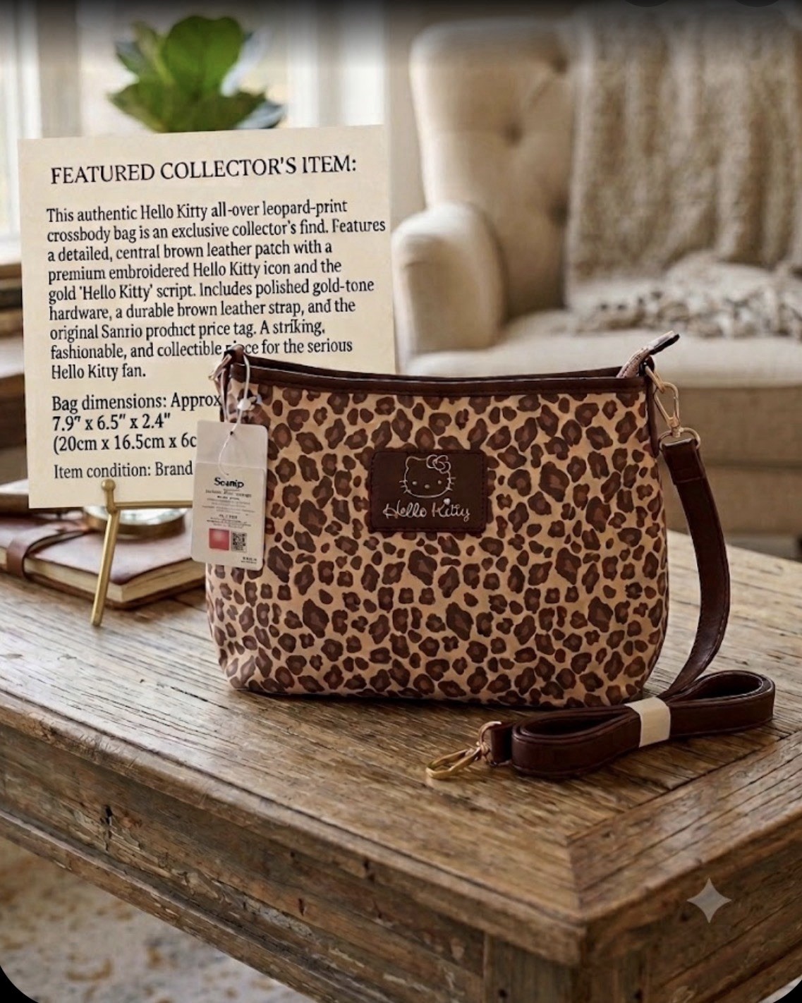 HK Leopard Handbag