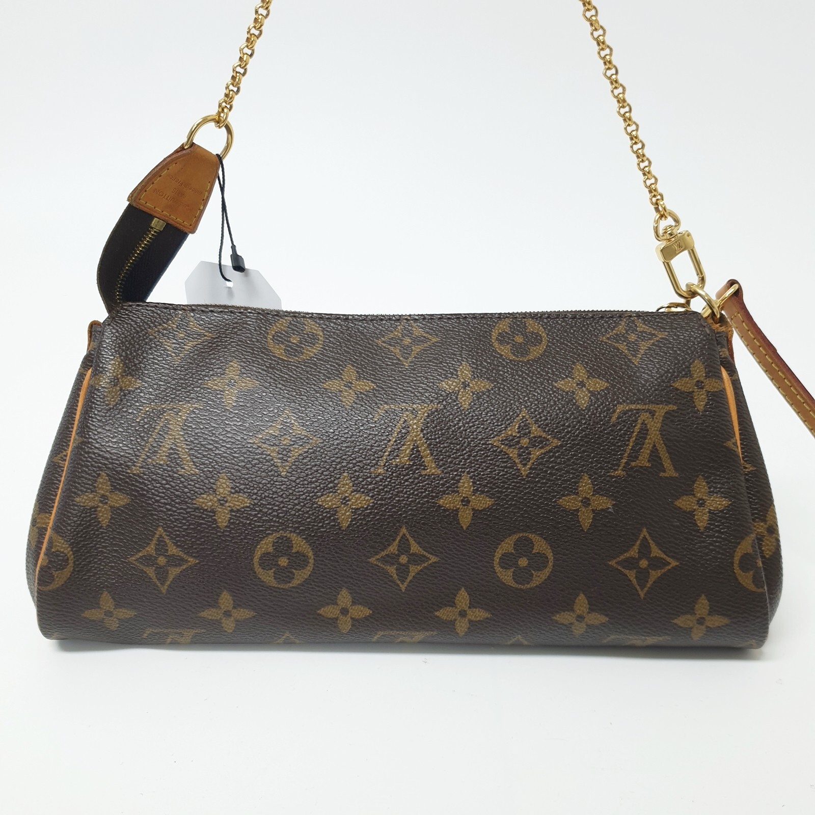 Auth Louis Vuitton Eva Clutch Monogram M95567 Guaranteed Crossbody Bag CLA321