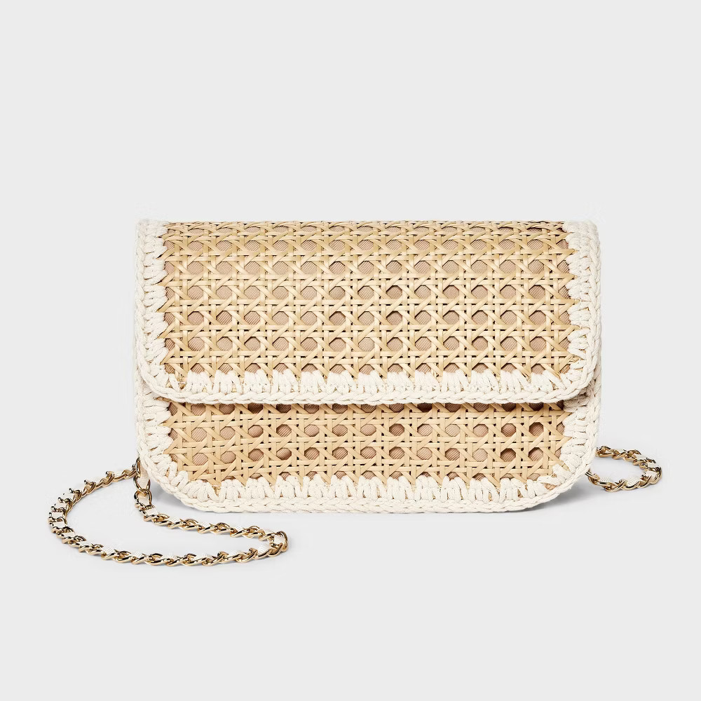Straw Caning Crossbody Bag – A New Day Natural