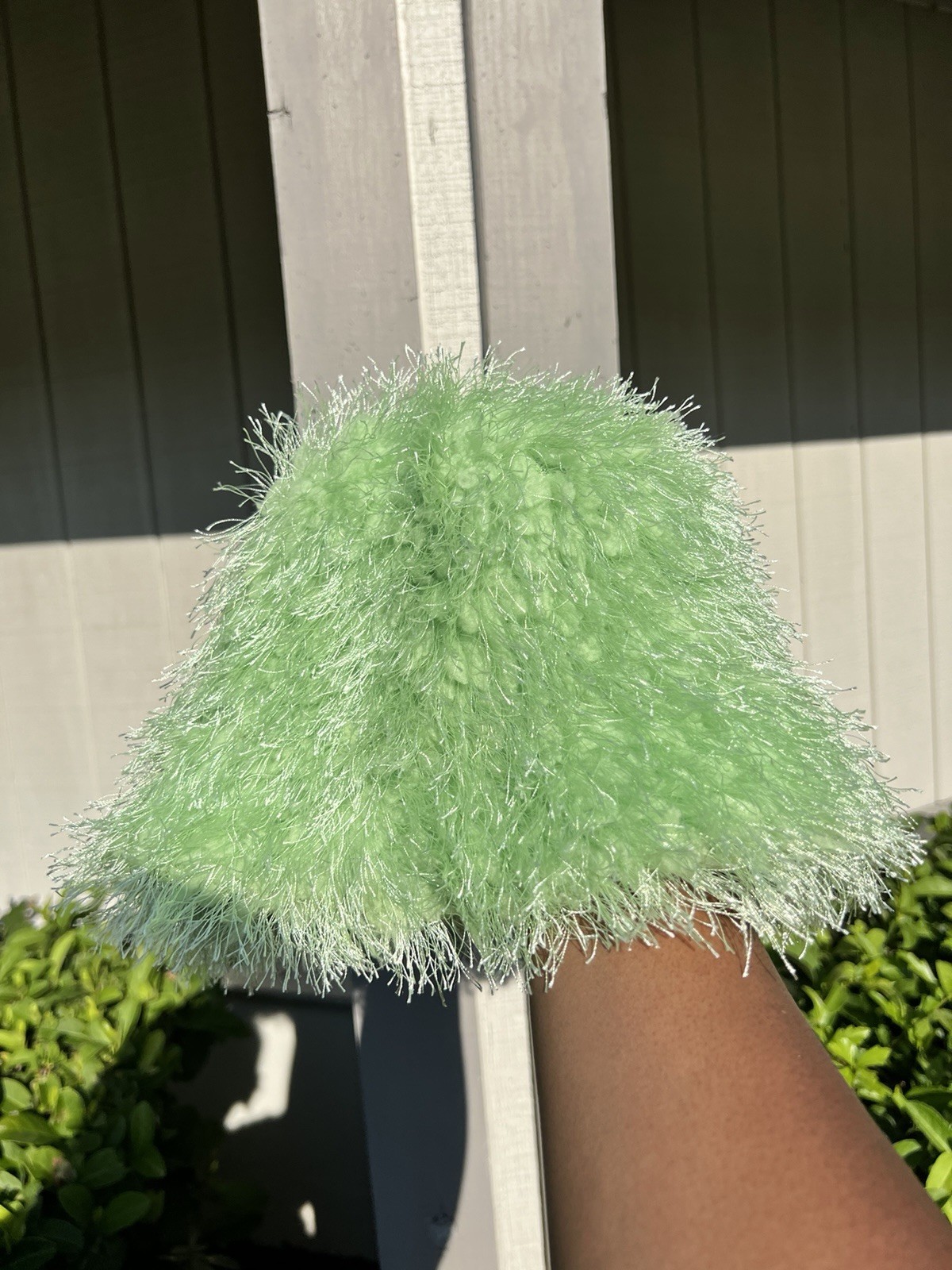 lime green plush hat and plush hat | limited summer edition