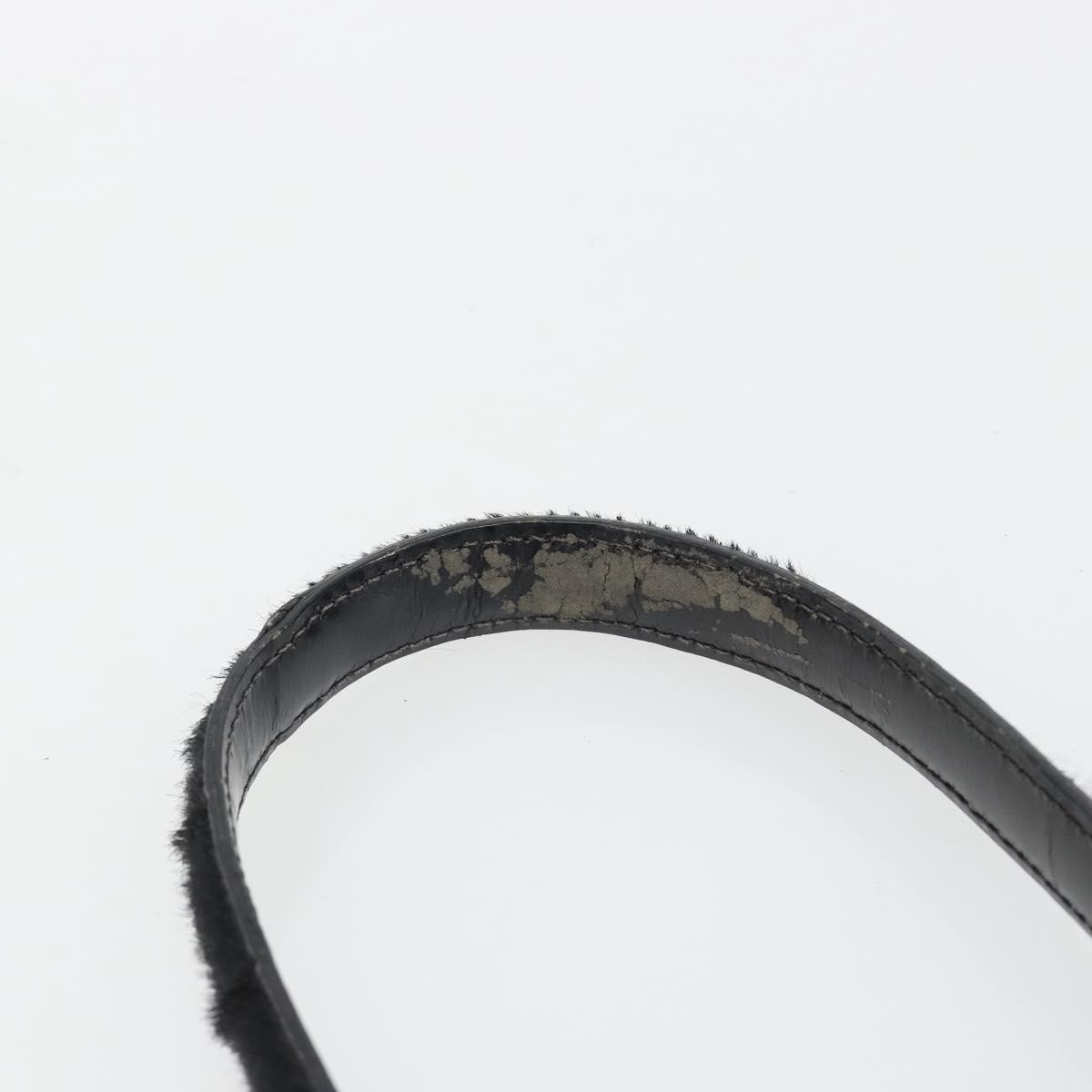 GUCCI Shoulder Bag Harako leather Black Silver 007 1014 0274 5 Auth 183309