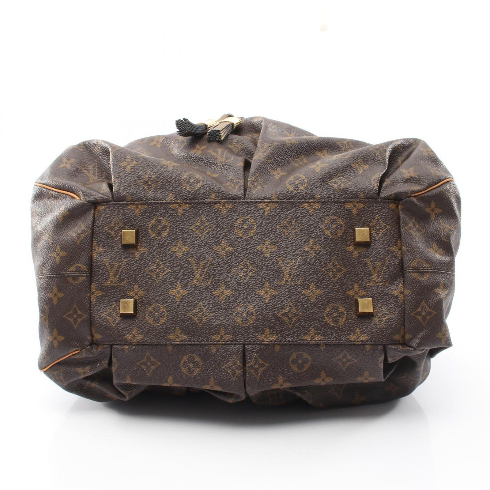Louis Vuitton Irene M47927 Leather Canvas Bag Brown
