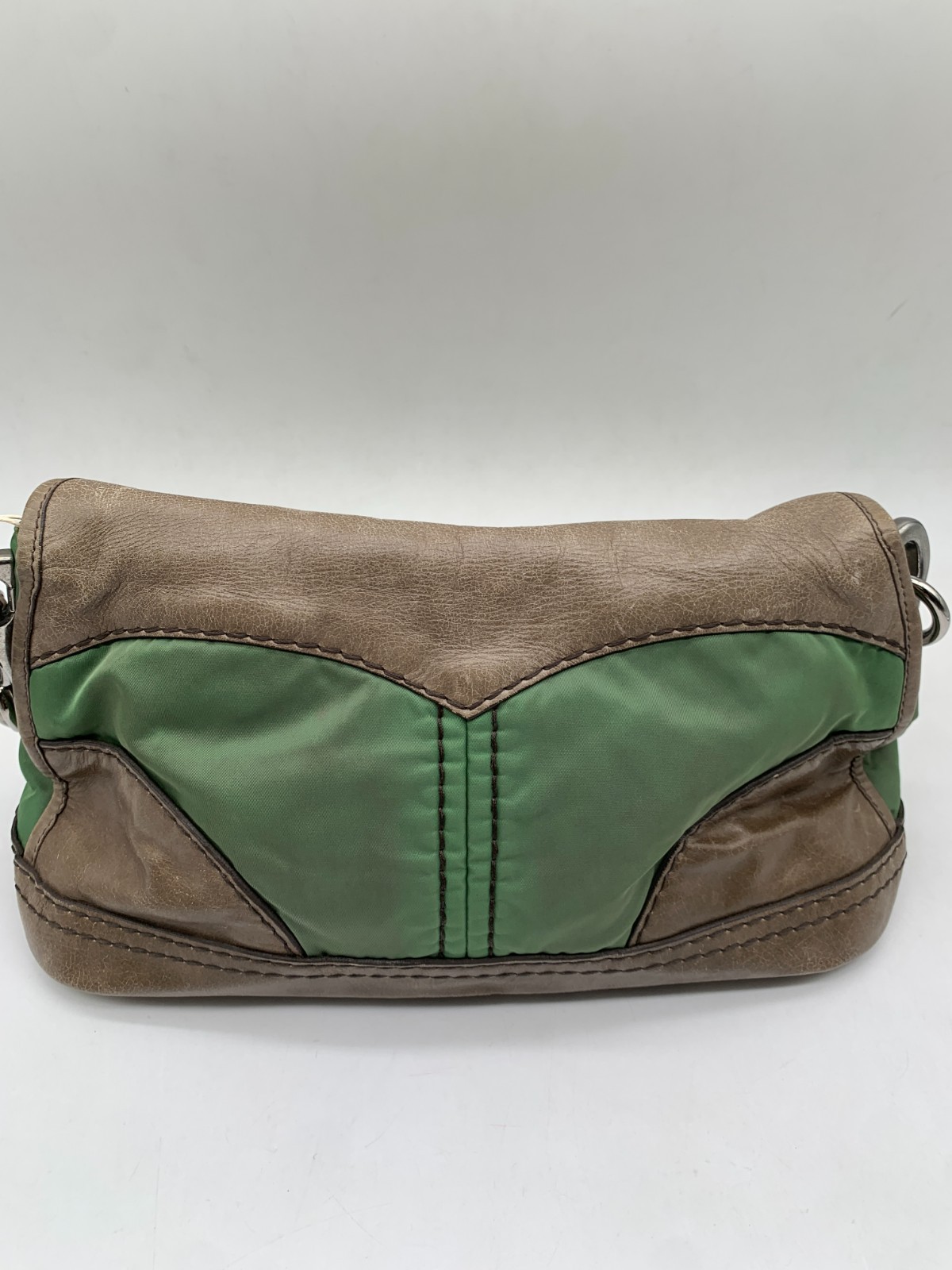 Prada Nylon‑Leather Chain Under‑arm Bag/WJ07113722/3722