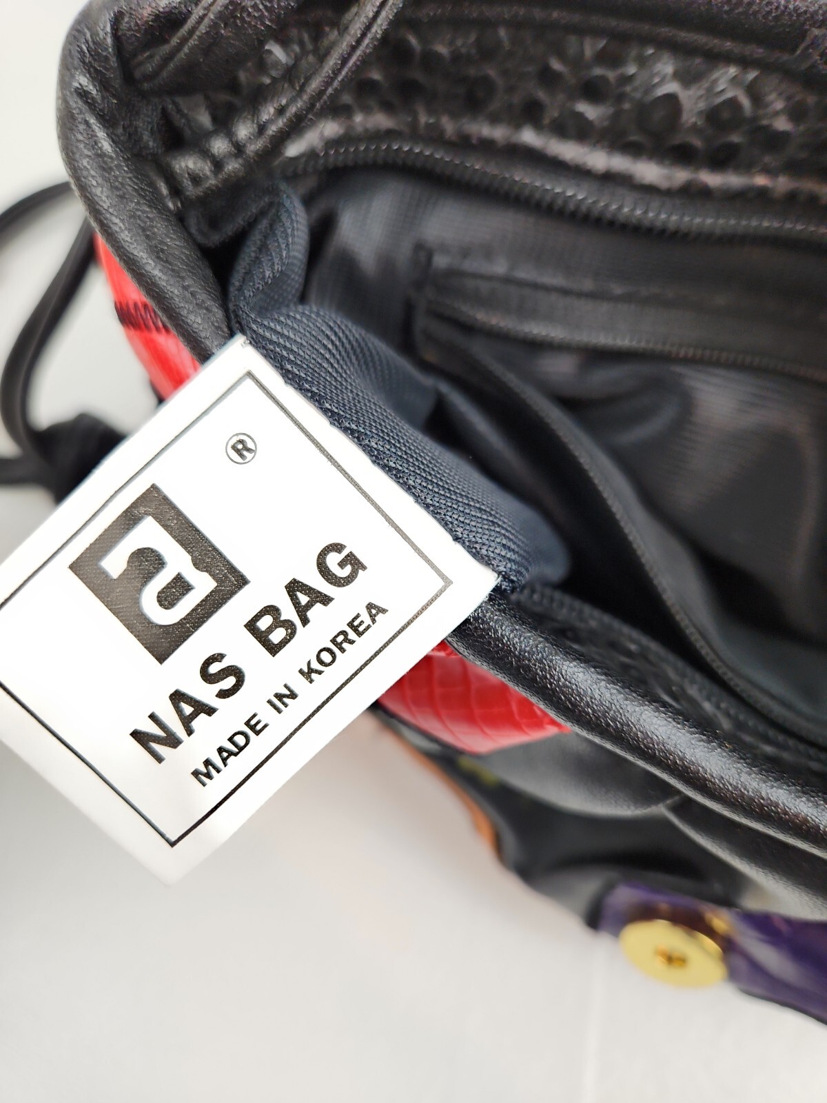 Vintage Nas Bag Made in Korea Colorful Patchwork