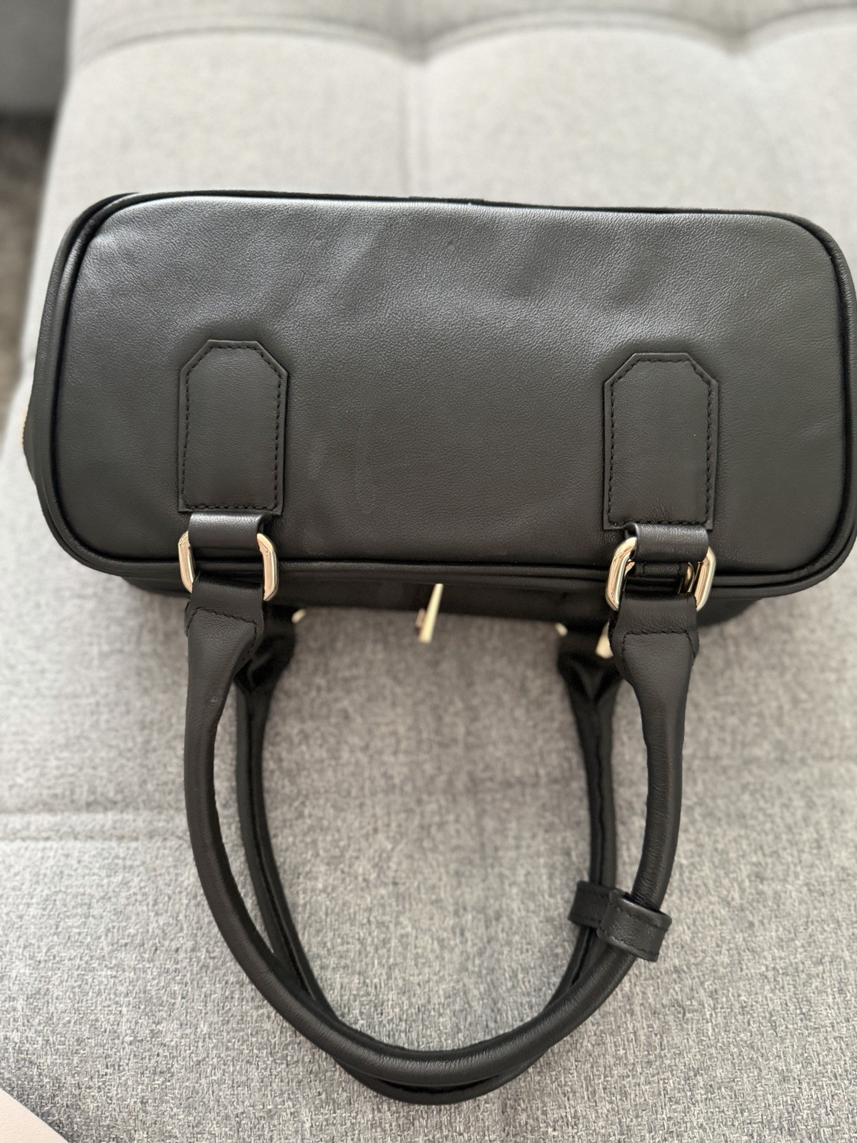 Custom Handmade Leather Bag (Lithuania) Genuine Leather | Black | Gold Hardware