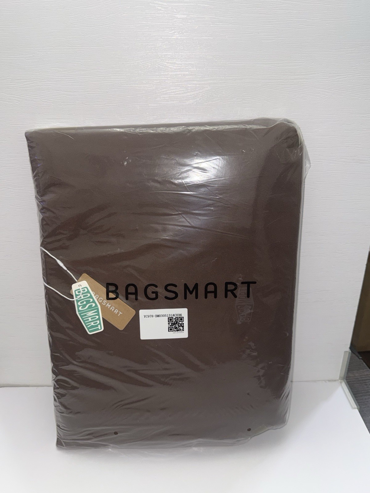 BAGSMART Halo Tote Bag for 15.6″Laptop Shoulder Bag/wallet &Metal Bag Dark Brown