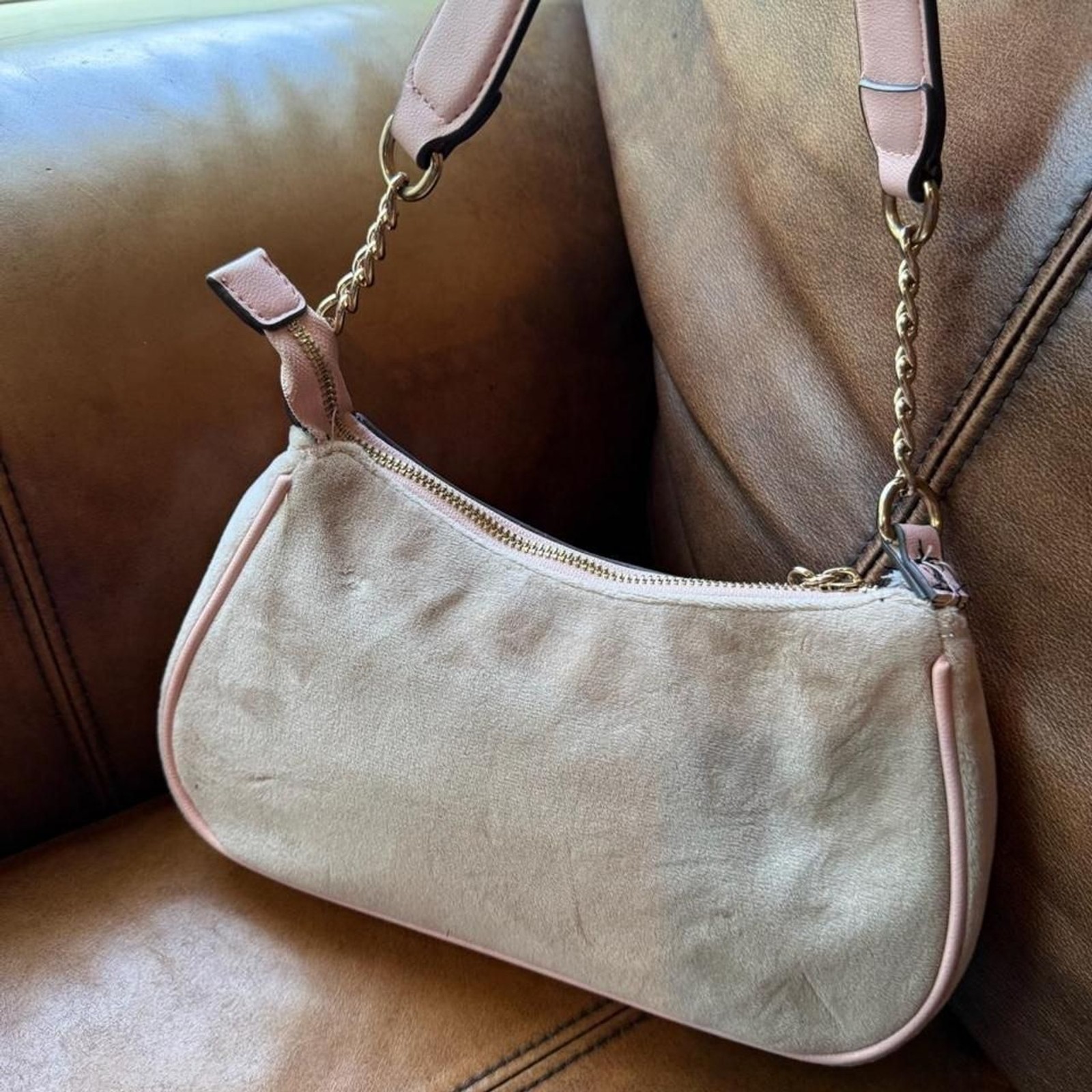 Juicy-couture Pink and Brown Heritage Bag