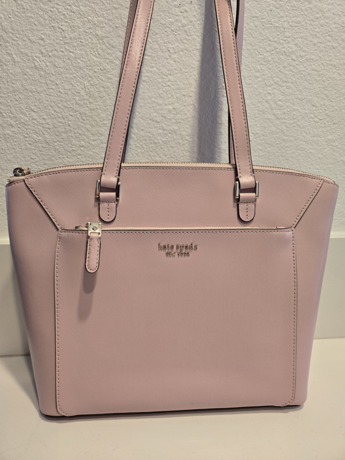 Kate Spade New York Louise Meduim Saffiano Leather Tote Bag – Tutu Pink