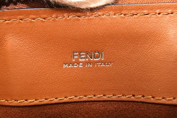 Fendi 2-Way Handbag, 8BN293, Brown Leather, Shoulder Bag, One Handle, with