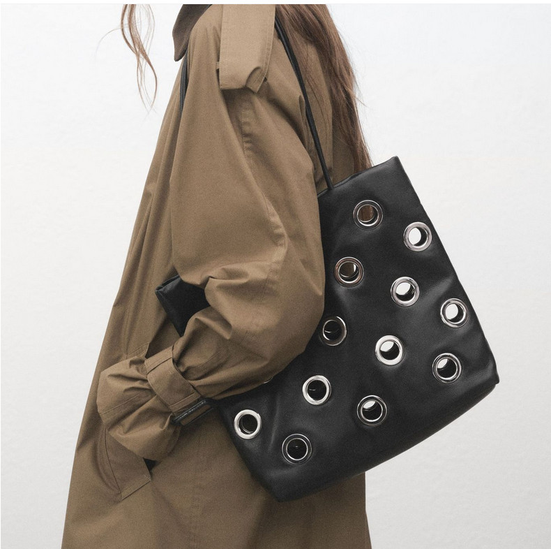 Hot Punk Hollowed-Out Fisheye Bag Single Shoulder Bag Crossbody Bag Street Party
