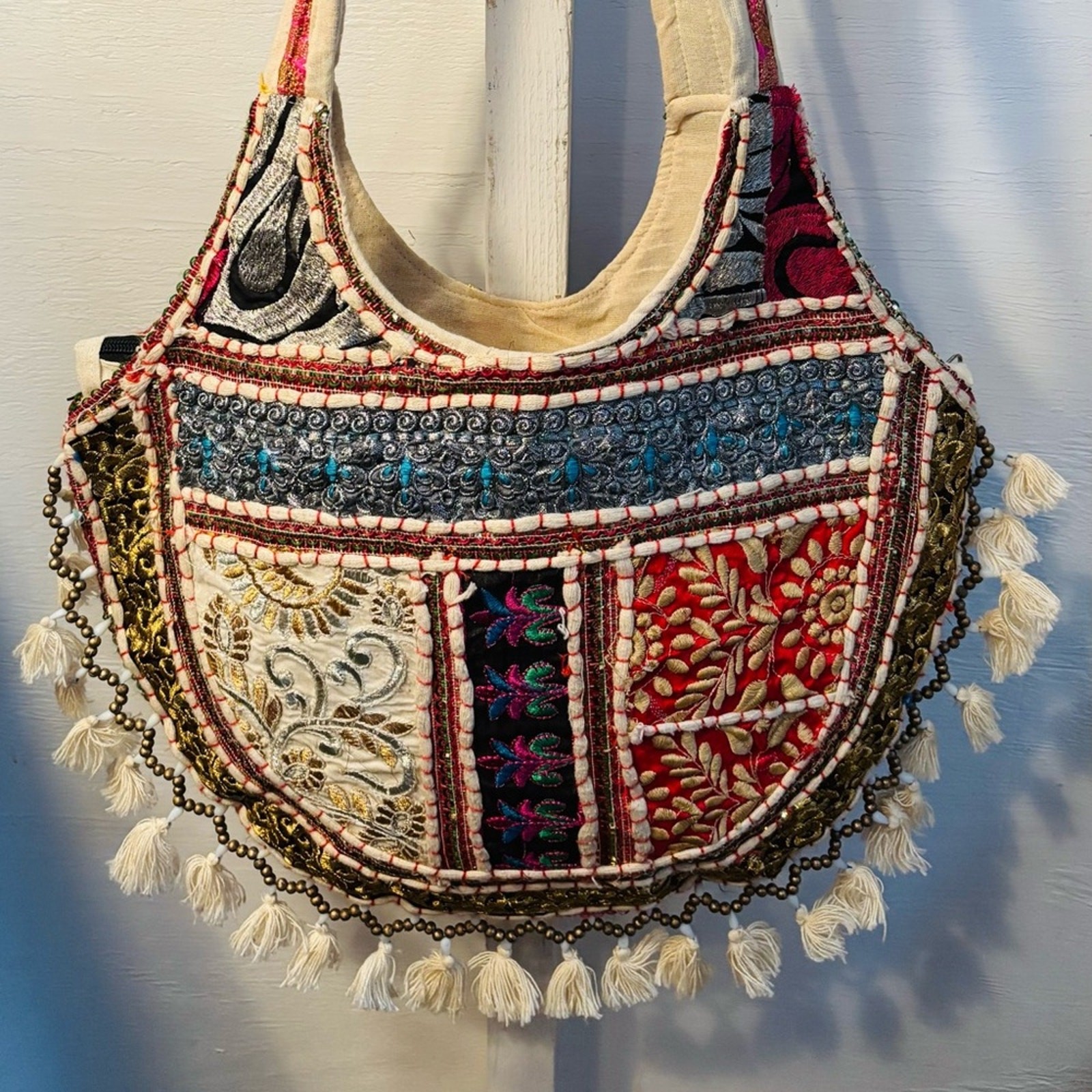 Bohemian Multicolor Embroidered Handbag