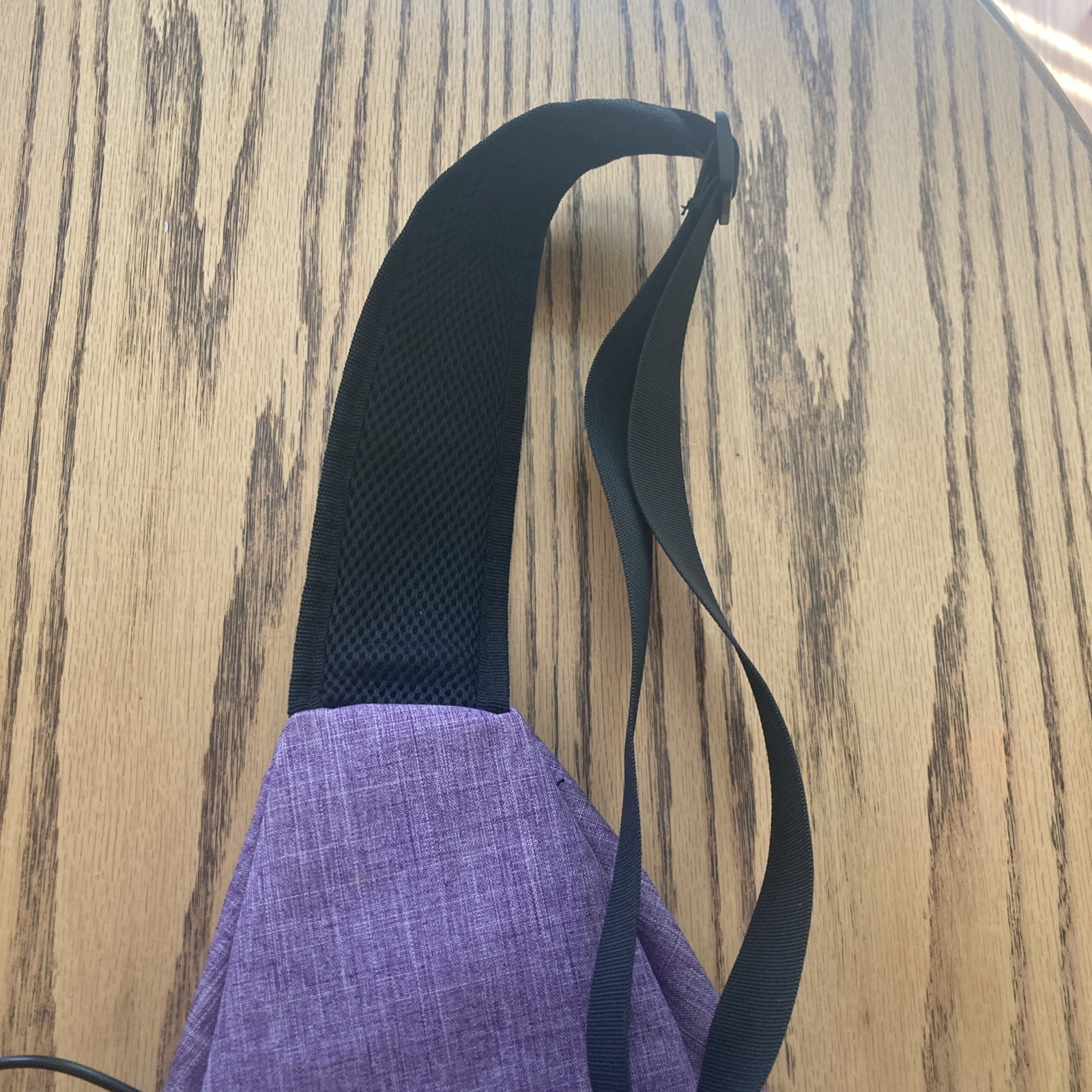 AMJ Crossbody Sling Bag Chest Pack Purple Women’s USB Charging Travel