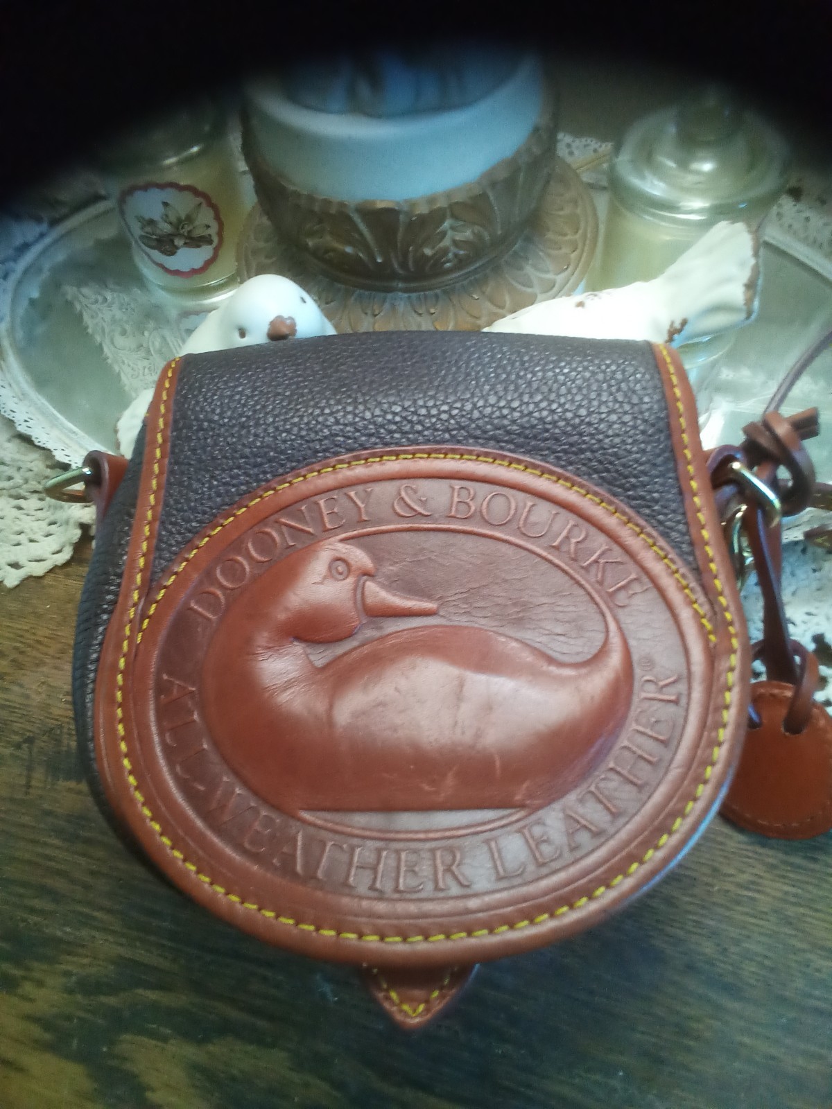 Vintage Dooney & Bourke Big Duck Crossbody Bag & Coin Purse