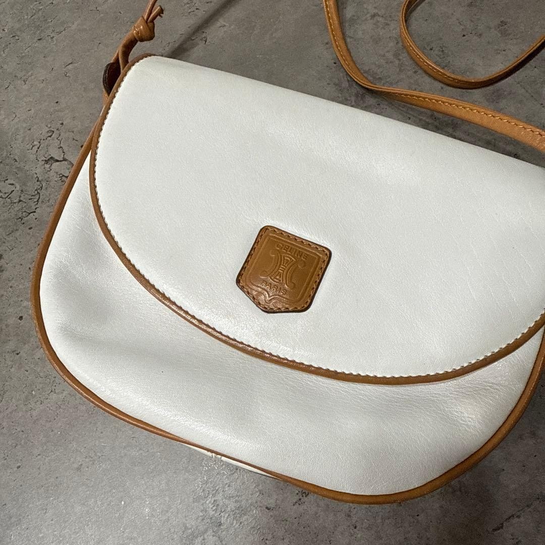 CELINE Shoulder Bag Vintage Summer Style Bag W20xH16xD3cm Strap 120cm