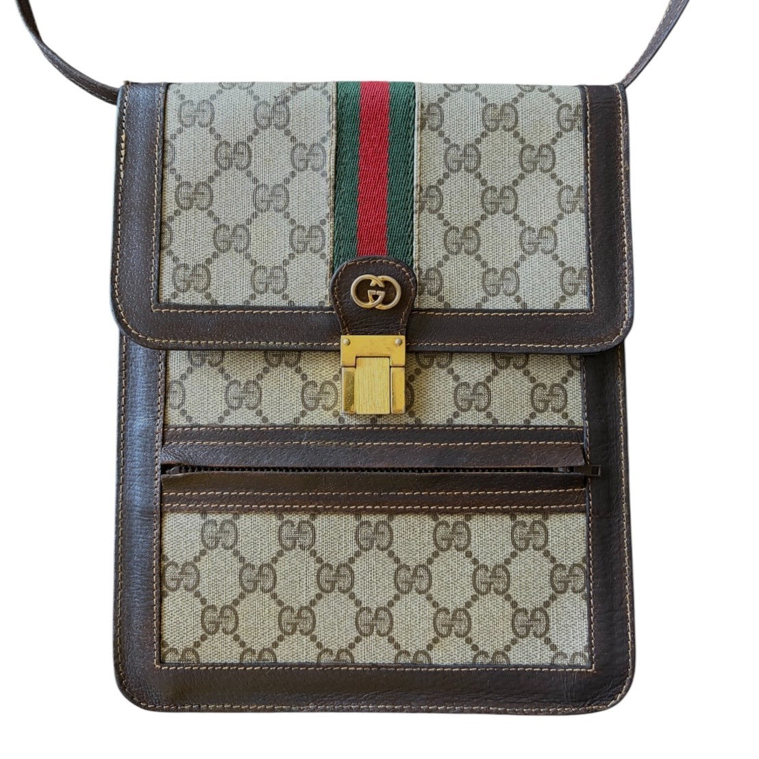 GUCCI GG Supreme Sherry Line Shoulder Bag From Japan A50