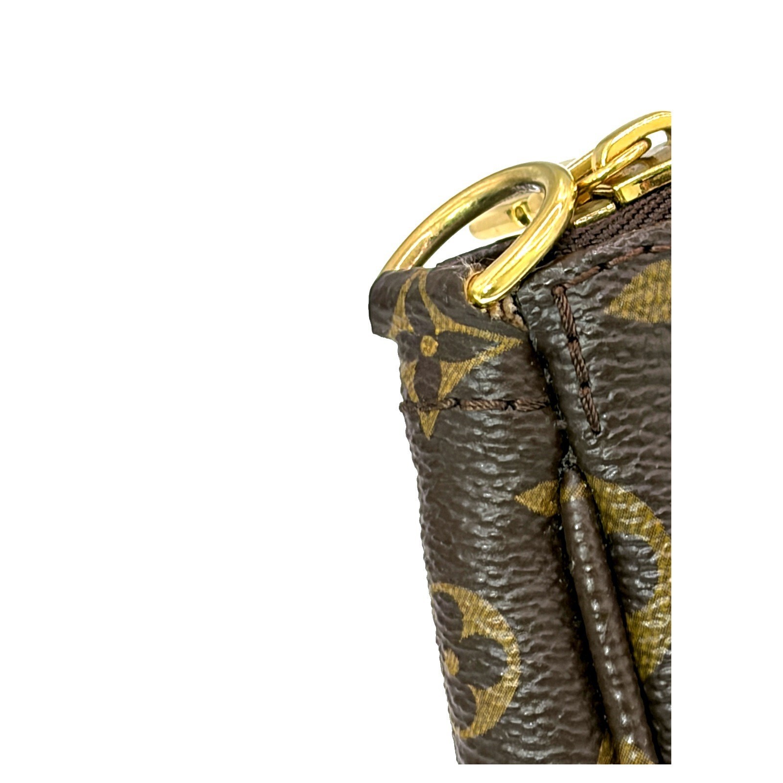 Louis Vuitton Multi Pochette Accessoires M44813 Monogram Khaki Strap Chain Japan