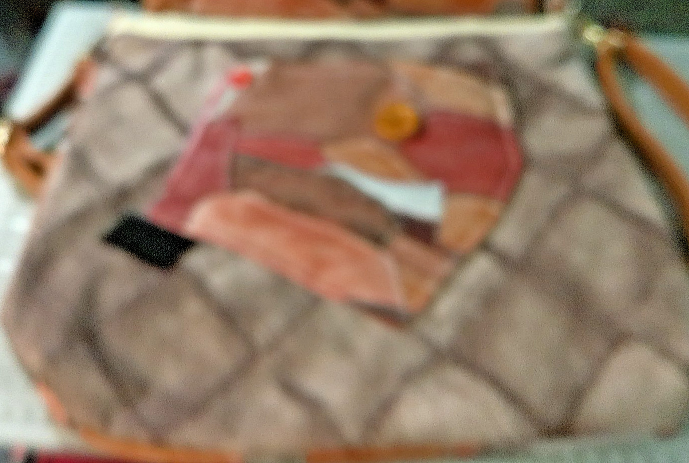 Pleather Cross Shoulder Hand Bag Home made