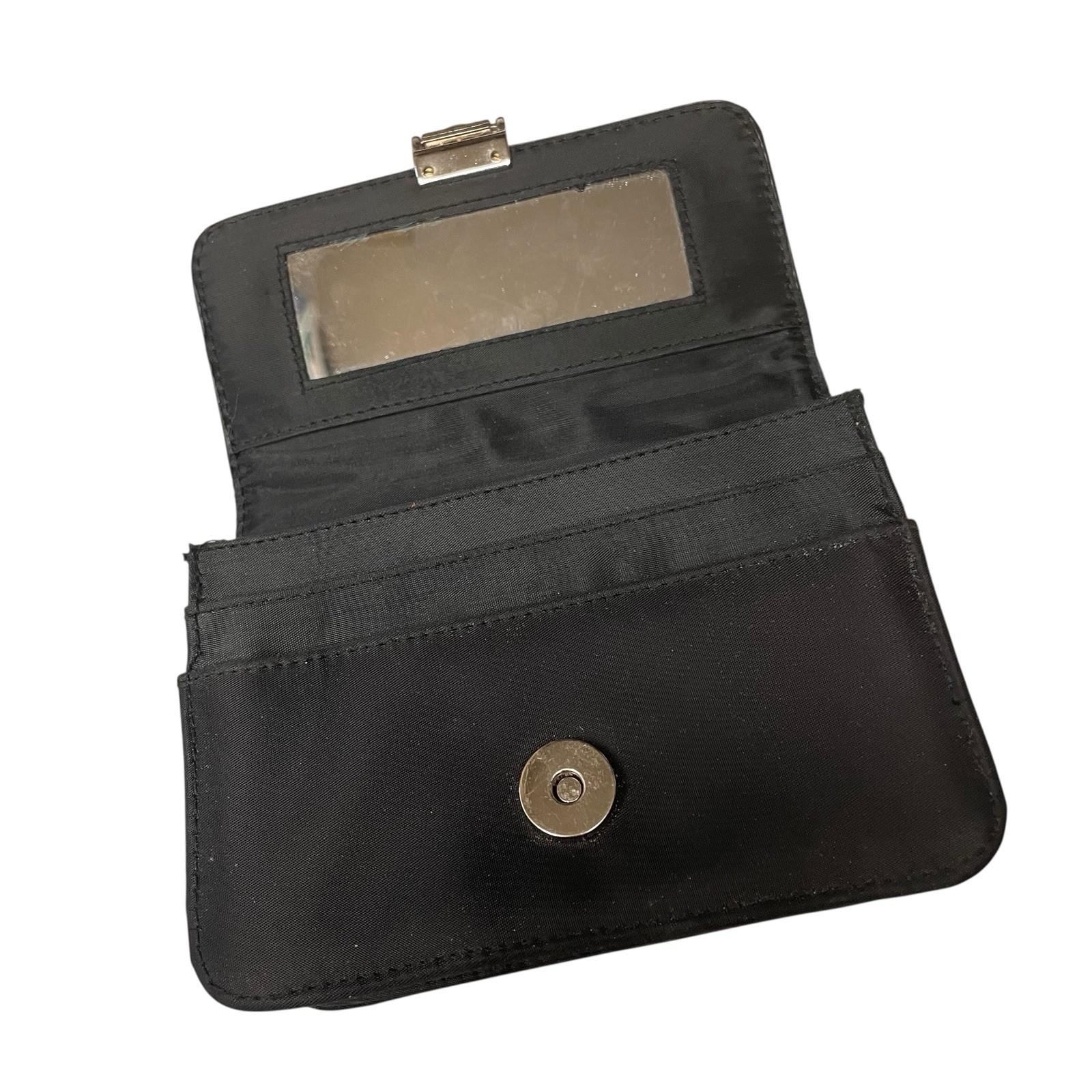 DKNY Donna Karan New York Black Nylon Handbag Purse Shoulder 6” x 4” x 1.75”