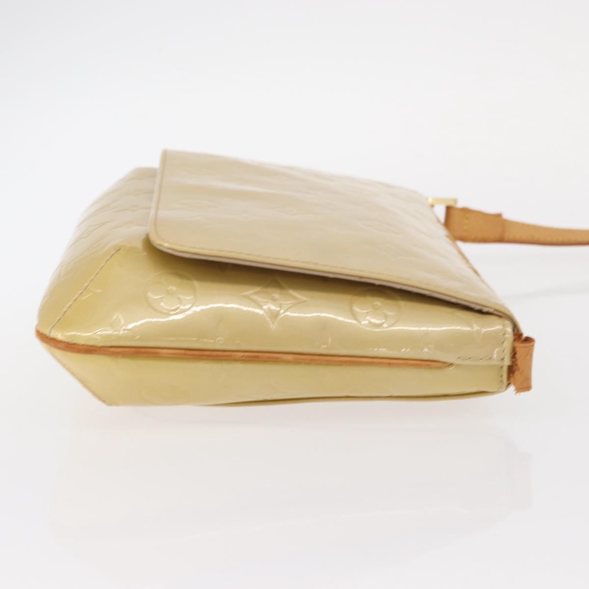 LOUIS VUITTON Monogram Vernis Thompson Street Bag Beige M91301 LV Auth 156991
