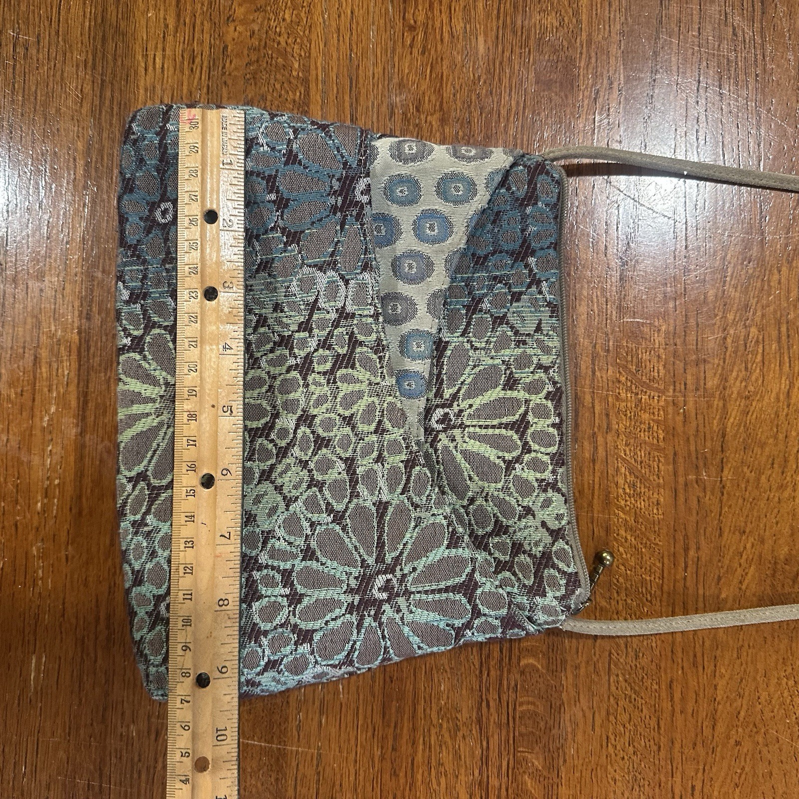 Maruca USA Tapestry Crossbody Sling Bag Floral Jacquard Boho Artsy Handmade CO