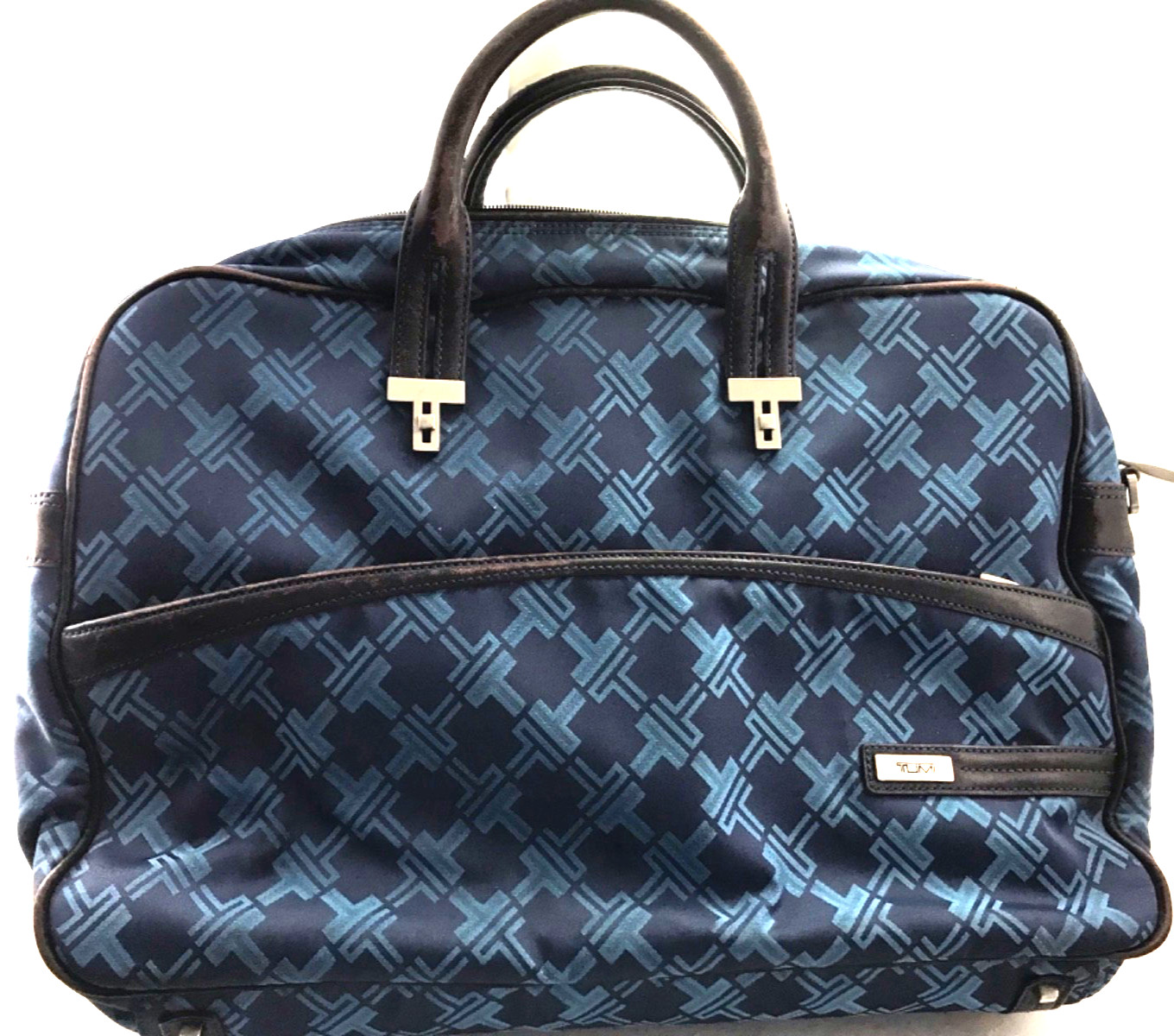 Tumi Signature Series Briefcase Laptop Bag with handle Designer Fabric 16D x 12H
