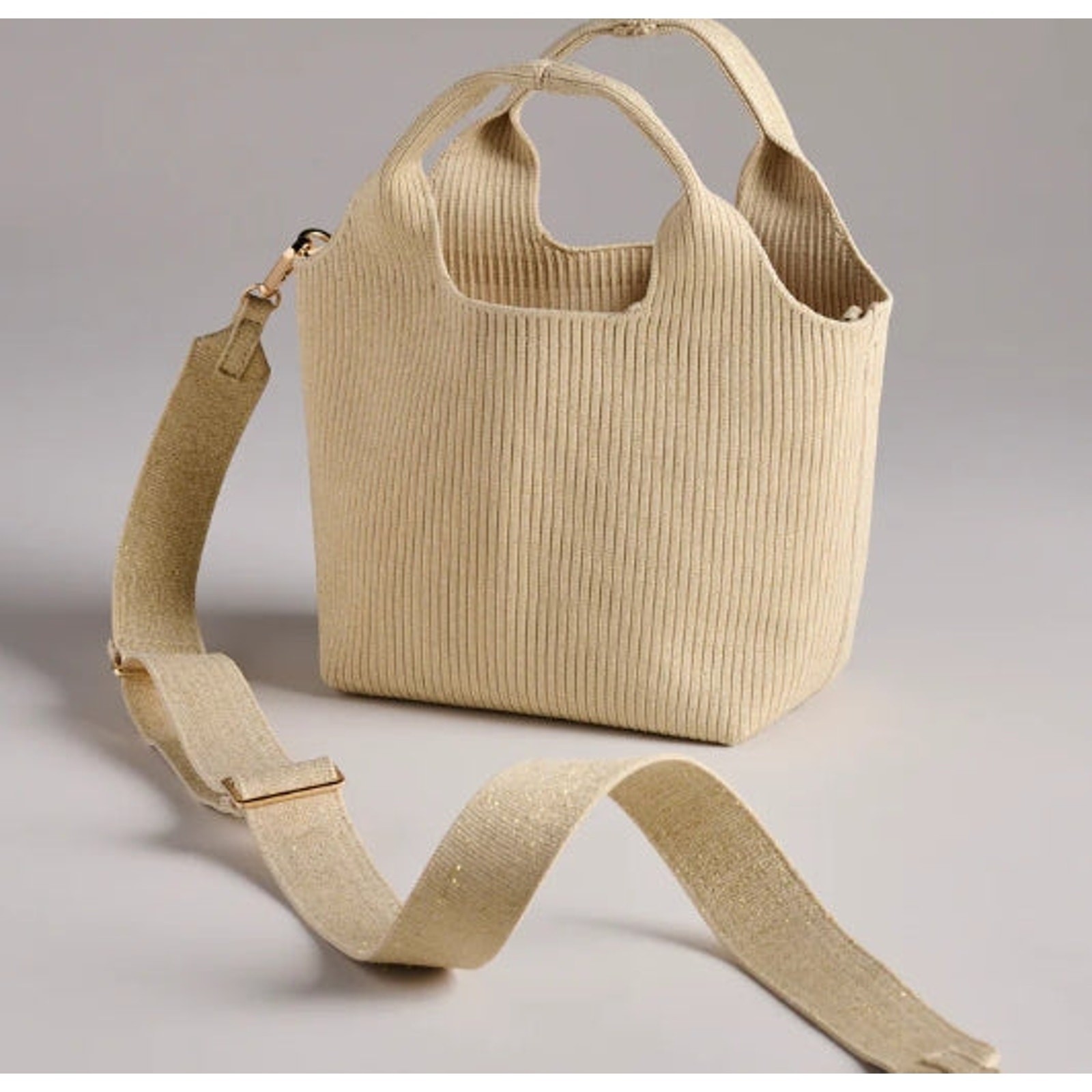 Robbie Mini Tote Bag in Gold