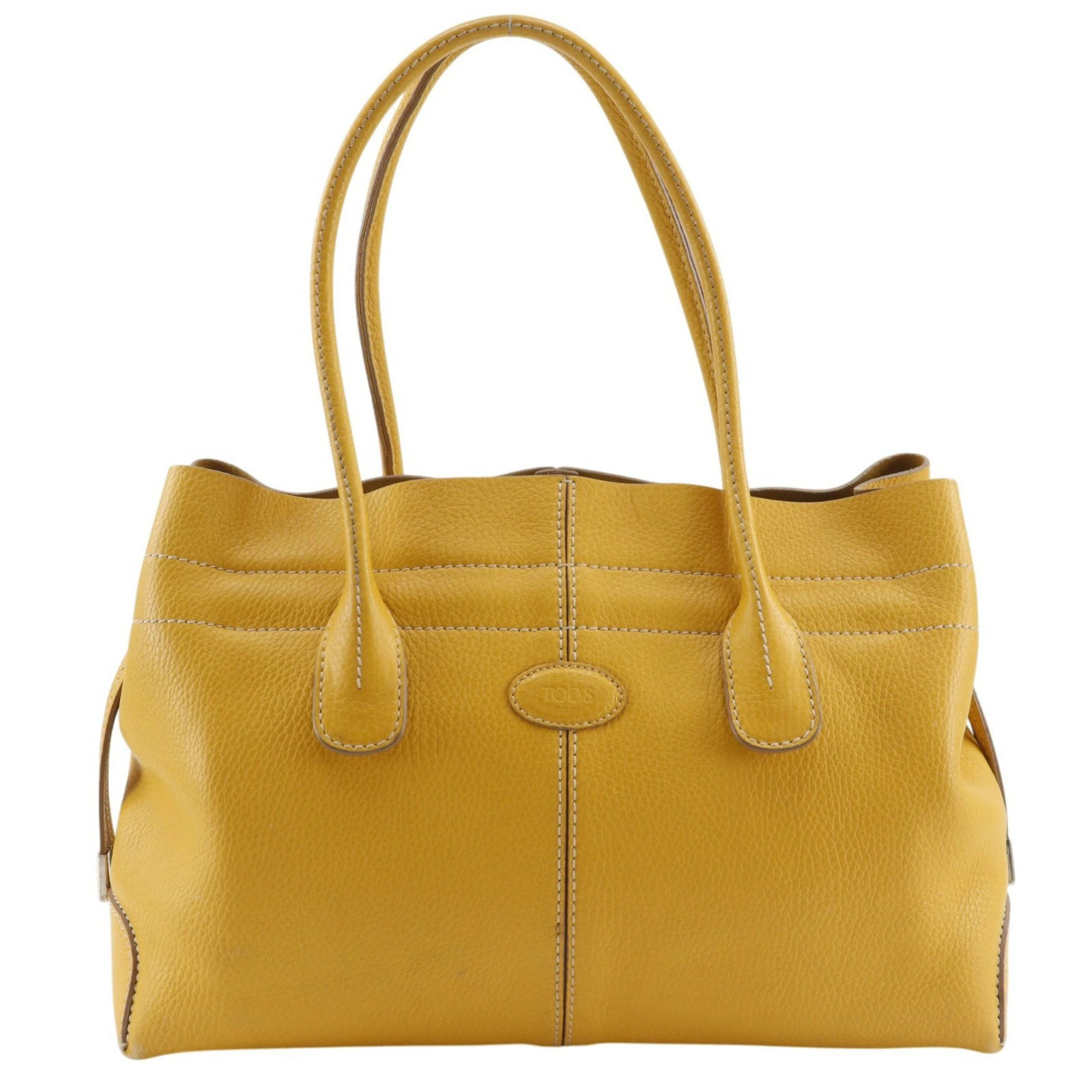 TOD’S D Bag Tote Leather Yellow Women’s #NB399