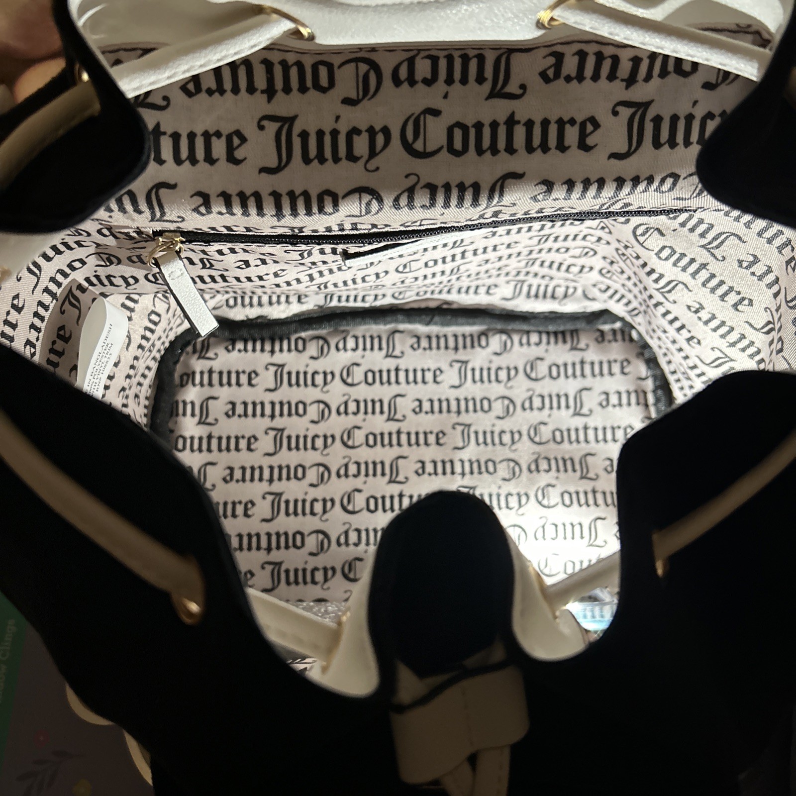 NWT Juicy Couture Juicy In Bloom Liquorice Black Backpack