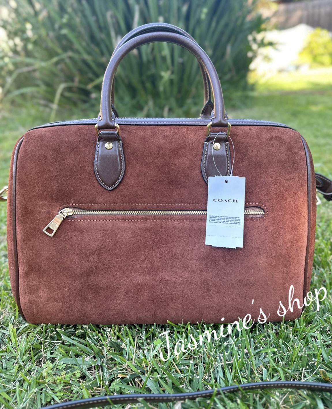 NWT Coach Rowan Large Satchel Bag Leather CV960 Maple