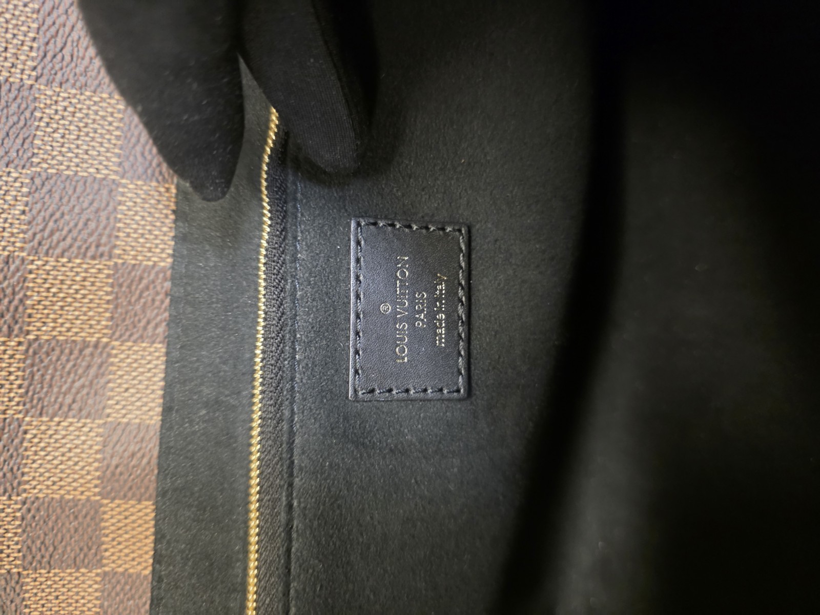 RARE Louis Vuitton Vavin PM Damier Ebene Exotic Python Noir
