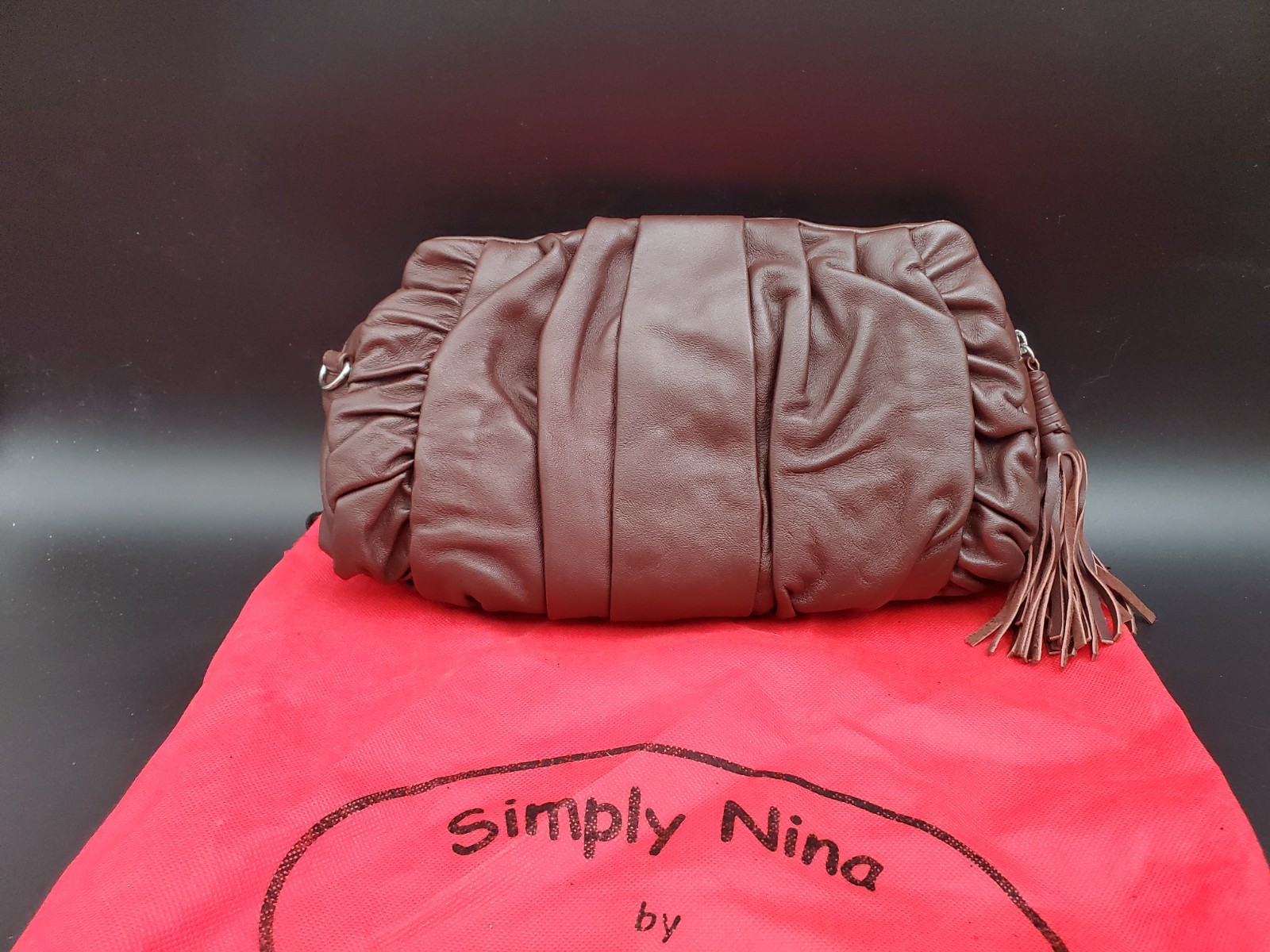 SIMPLY NINA BY NINA RAYE Brown Handbag Clutch