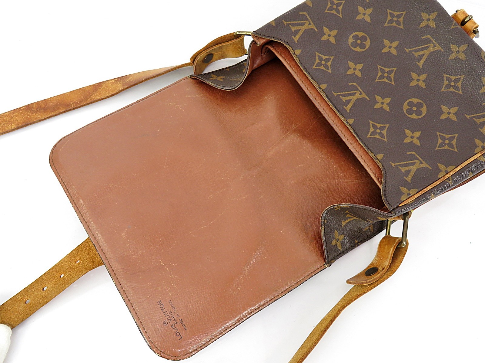Authentic LOUIS VUITTON Cartouchiere MM Monogram Shoulder Bag Purse #64018