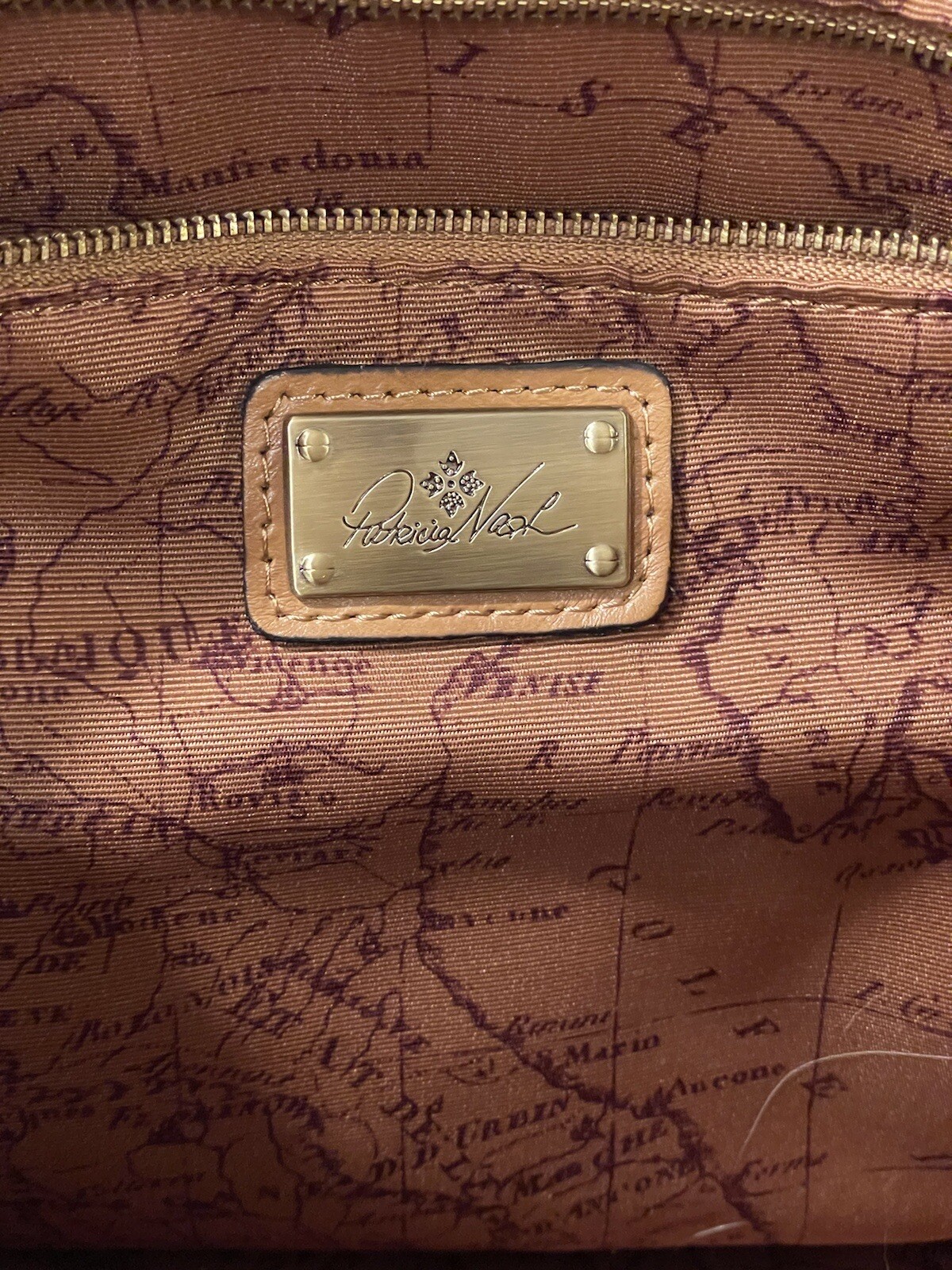 NEW Patricia Nash Ltd Edition Discovery Large Washed Woven Augusta Satchel