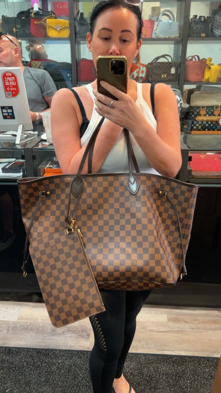 Louis Vuitton Neverfull GM Damier Ebene with Insert & Authenticity Retail $2310
