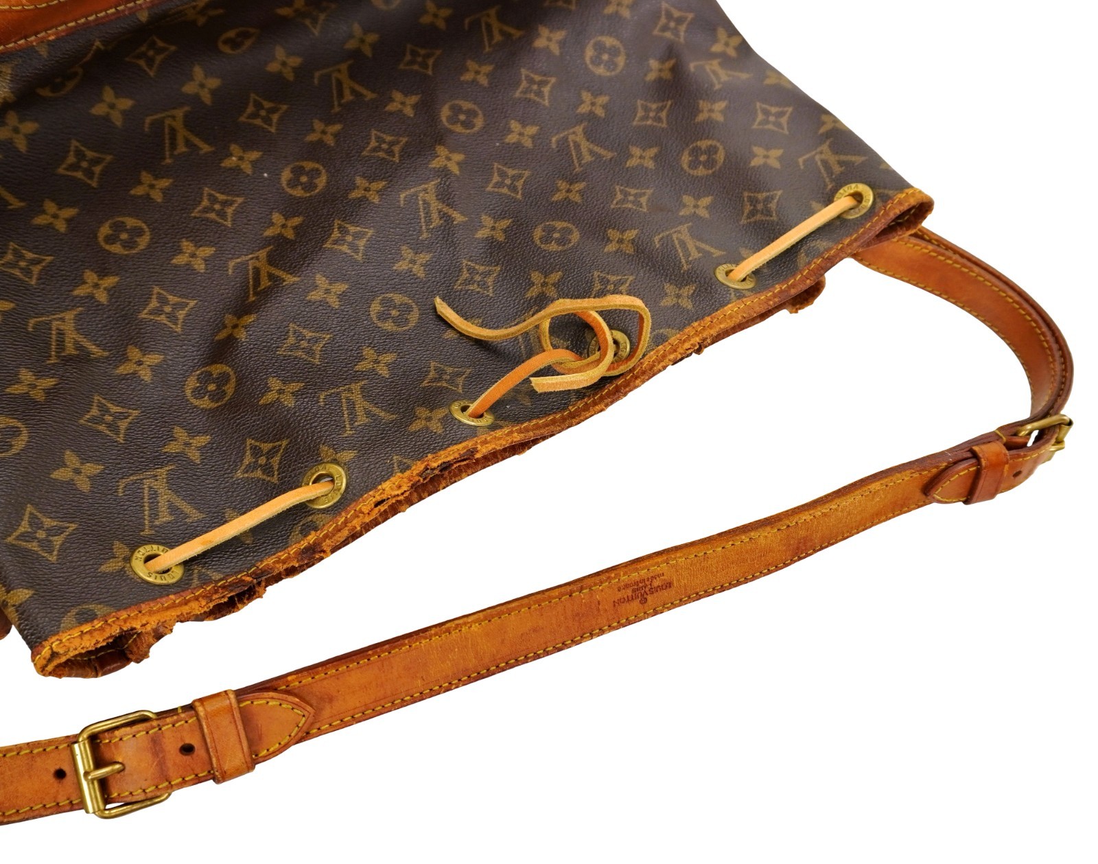 Authentic LOUIS VUITTON LV Monogram Leather Noe GM Shoulder Bag France