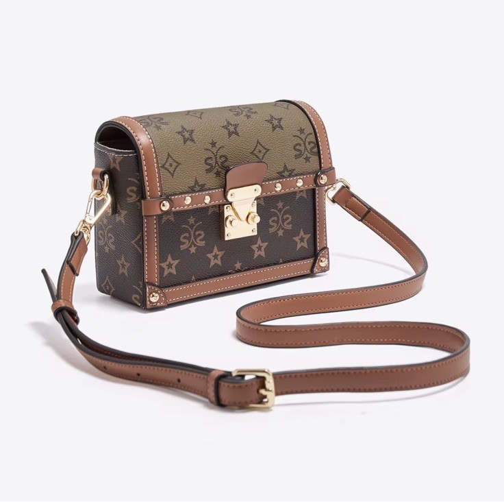 Pu PVC Leather Square Shoulder Bag High Quality Luxury Crossbody Hand Bag Women
