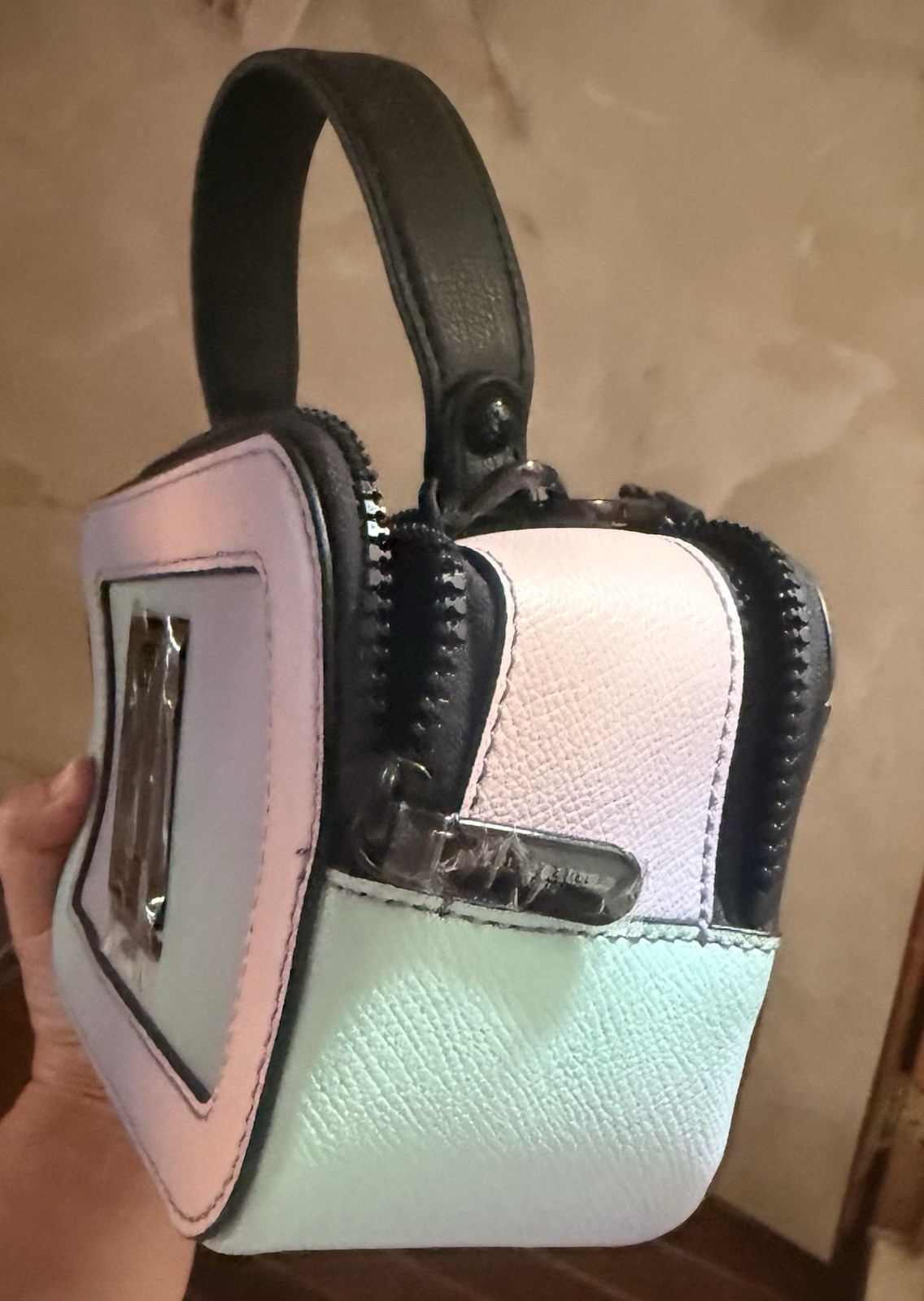 $198 KARL LAGERFELD PARIS Ombré Simone Camera Crossbody Bag, Top Handle, Strap