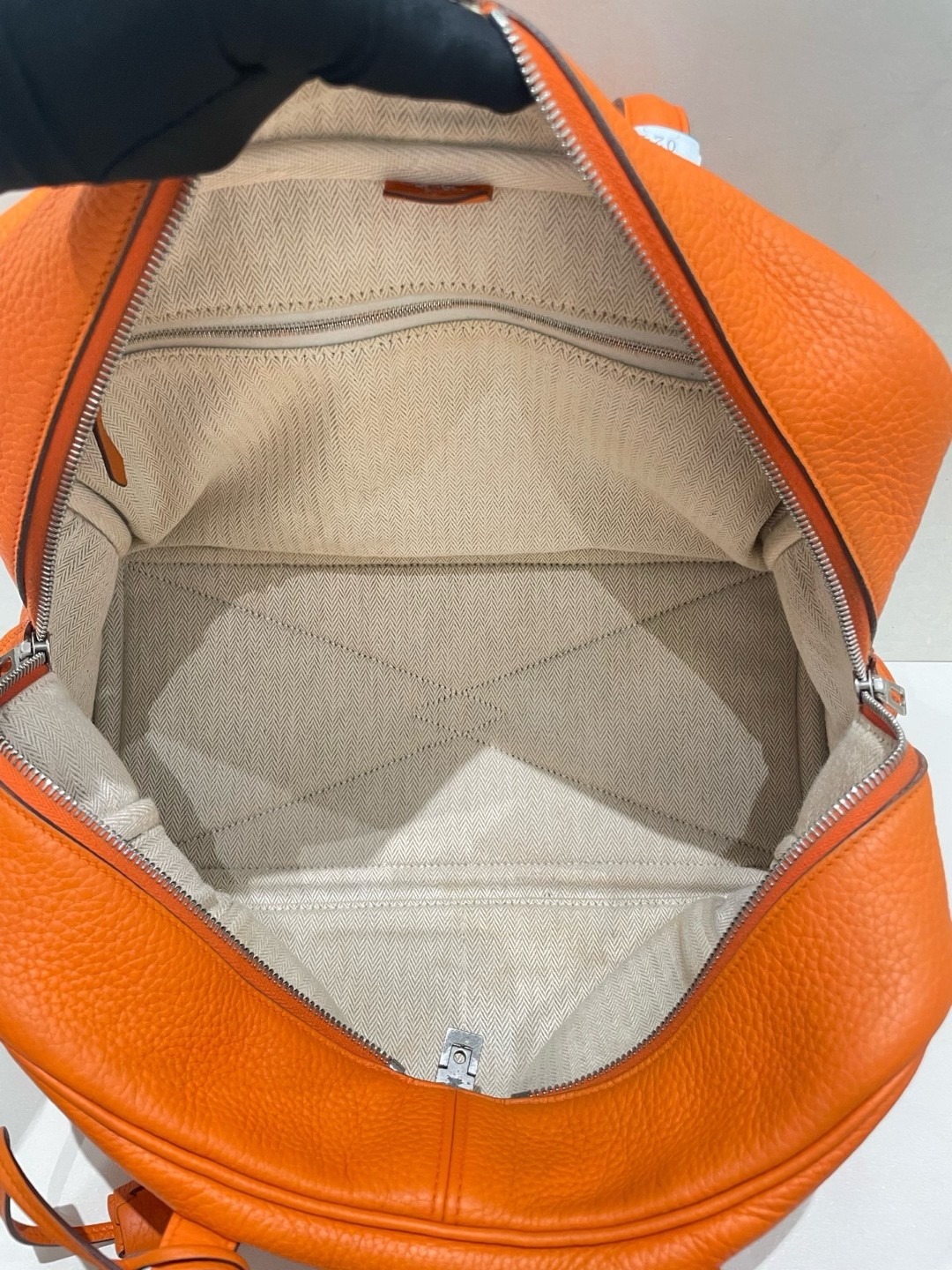 Hermes Pre-Owned Authentic Shoulder Bag Orange 35*20*16cm