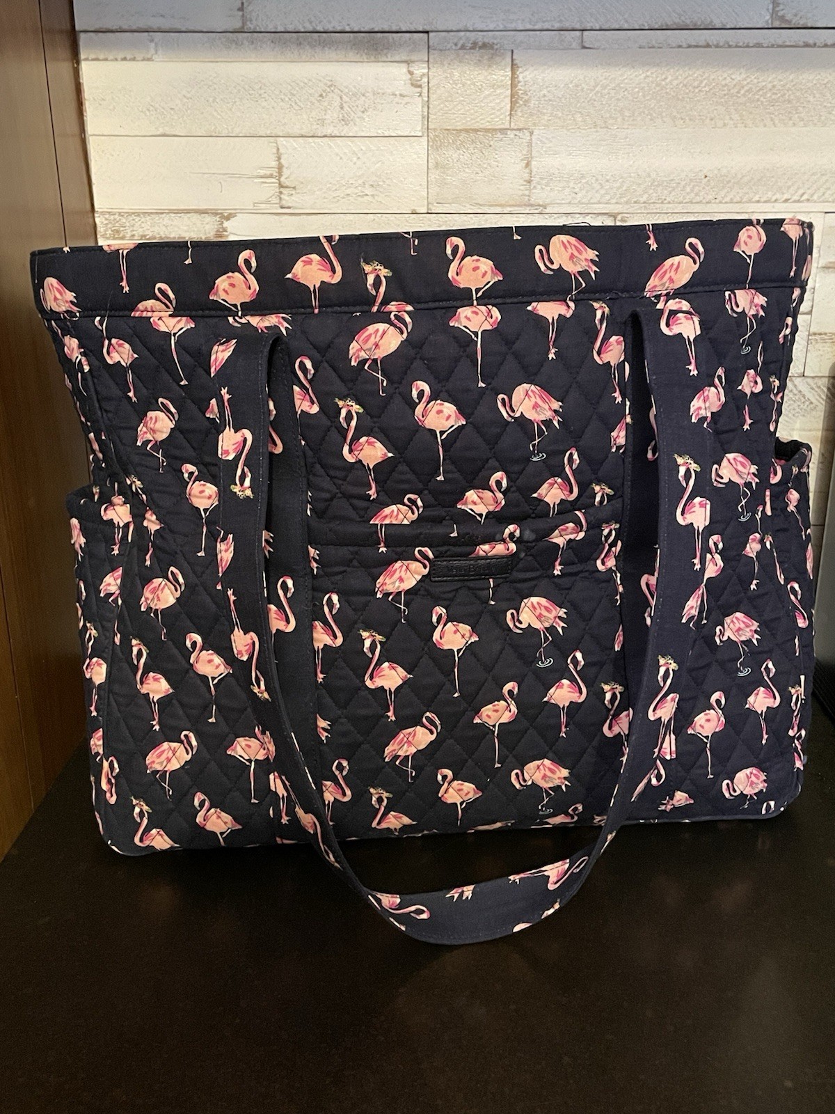Vera Bradley Flamingo Fiesta bundle tote, towel and tumbler..